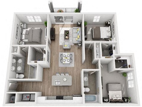 C1 Floor Plan at Inspira, Naples, FL, 34113